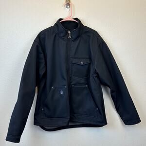 Alaskan Hardgear AKHG Men's L Prudhoe Bay Black Work Jacket Sherpa Lining